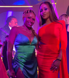 Adora Aiza out for an elegant evening and a celebrity packed benefit event. Adora Aiza Philanthropist